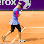 STRASBOURG, FRANCE - MAY 20 : Mirjana Lucic-Baroni in action at the 2015 Internationaux de Strasbourg WTA International tennis tournament