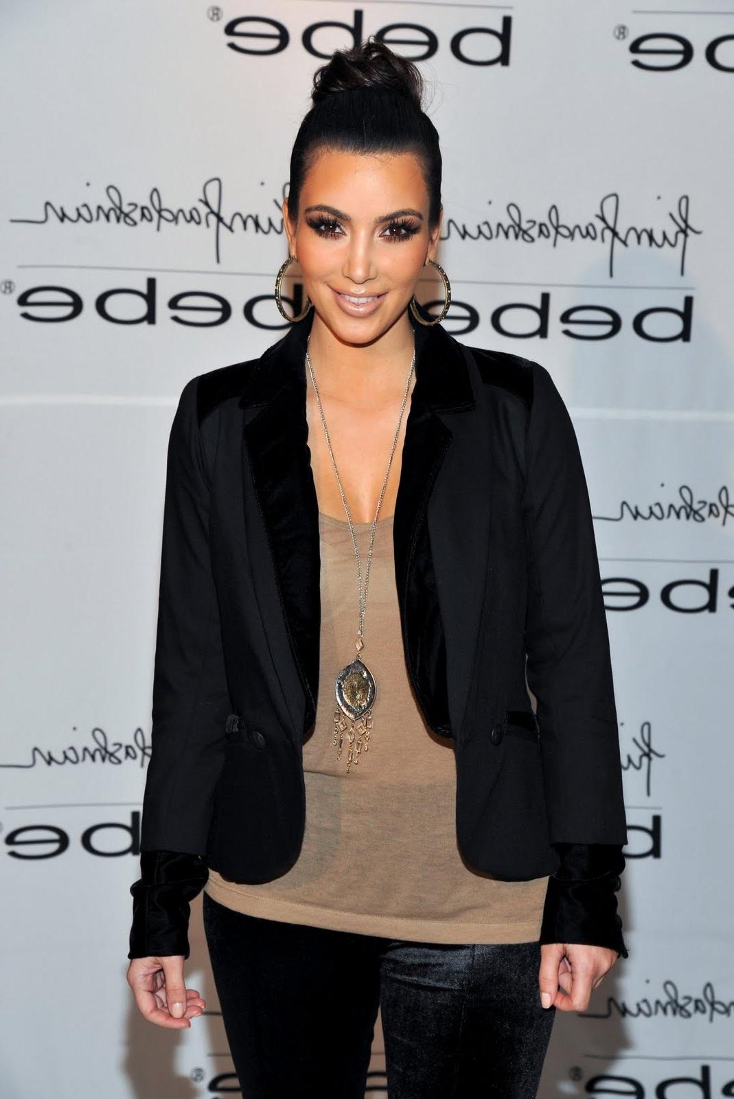 Kim Kardashian updo hairstyles