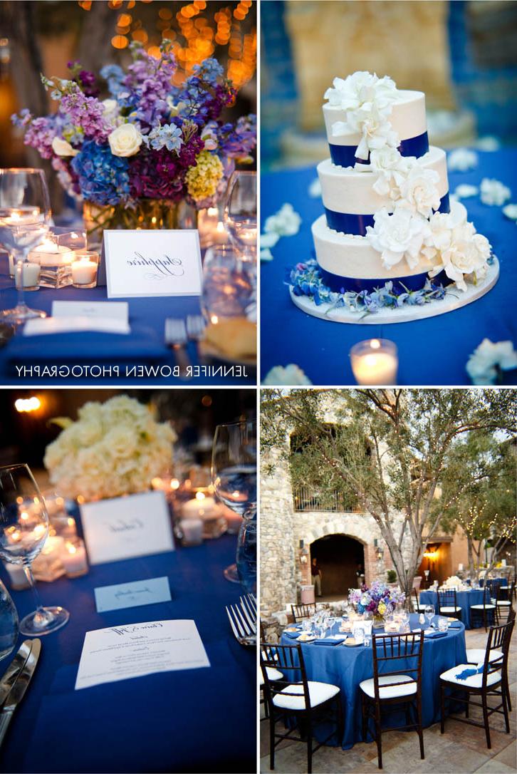 cobalt blue wedding bouquets