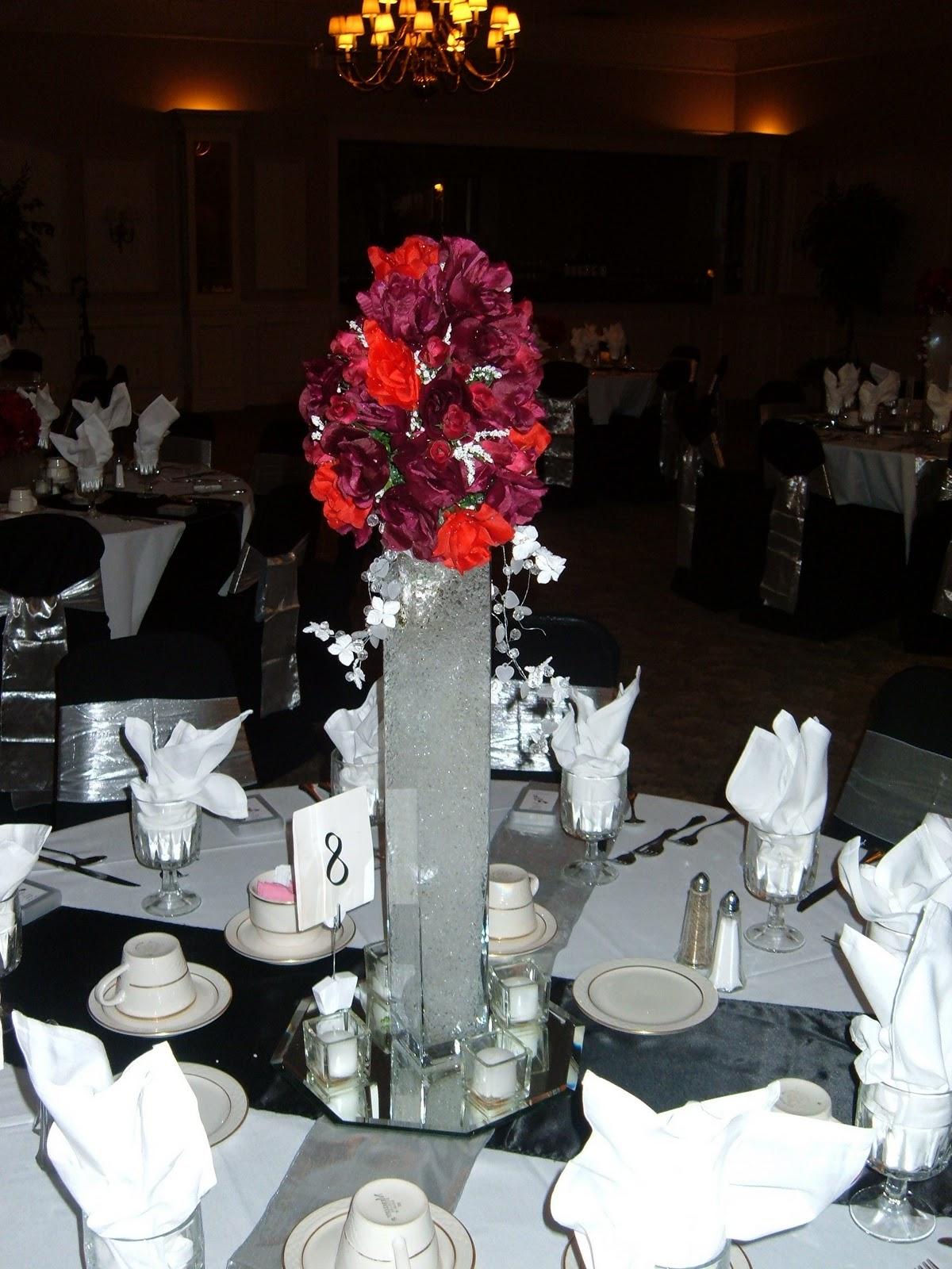 black and red wedding