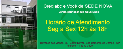 Crediabc, Tv. dos Vianas, 65 - Baeta Neves, São Bernardo do Campo - SP, 09760-040, Brasil, Cooperativa_de_Crédito, estado Sao Paulo