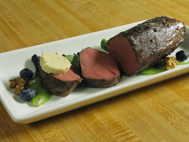 Sous Vide Venison Loin with Hazelnut Coffee Maple Butter