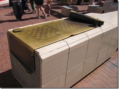 IMG_3288 Bronze Chessboards at Pioneer Courthouse Square in Portland, Oregon on September 7, 2008