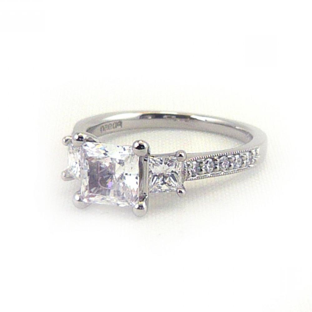 Ring Set With Princess Cut