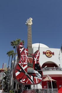 The Hard Rock Cafe inside Universal Studios, Los Angeles