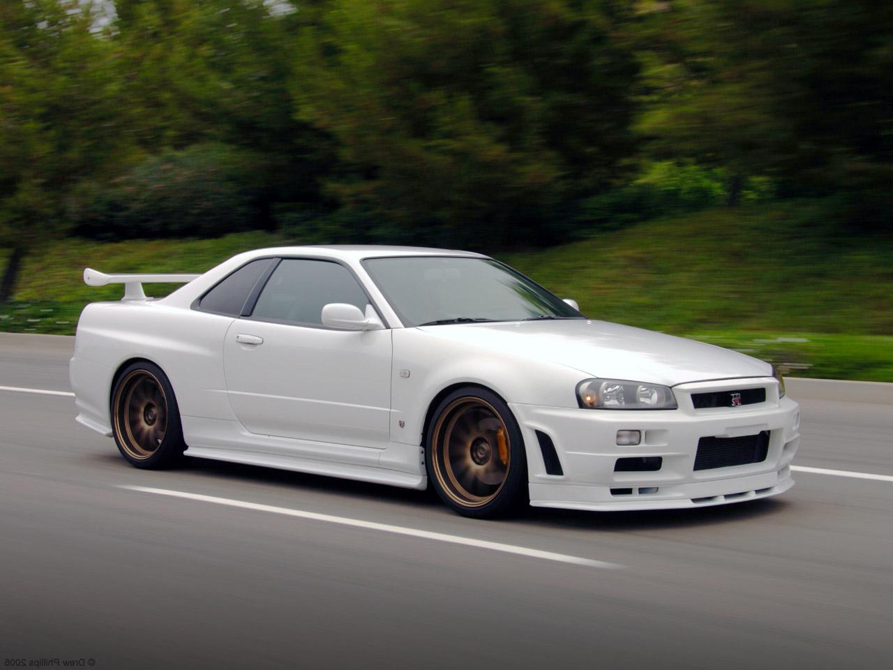 the R34 Skyline GTR...