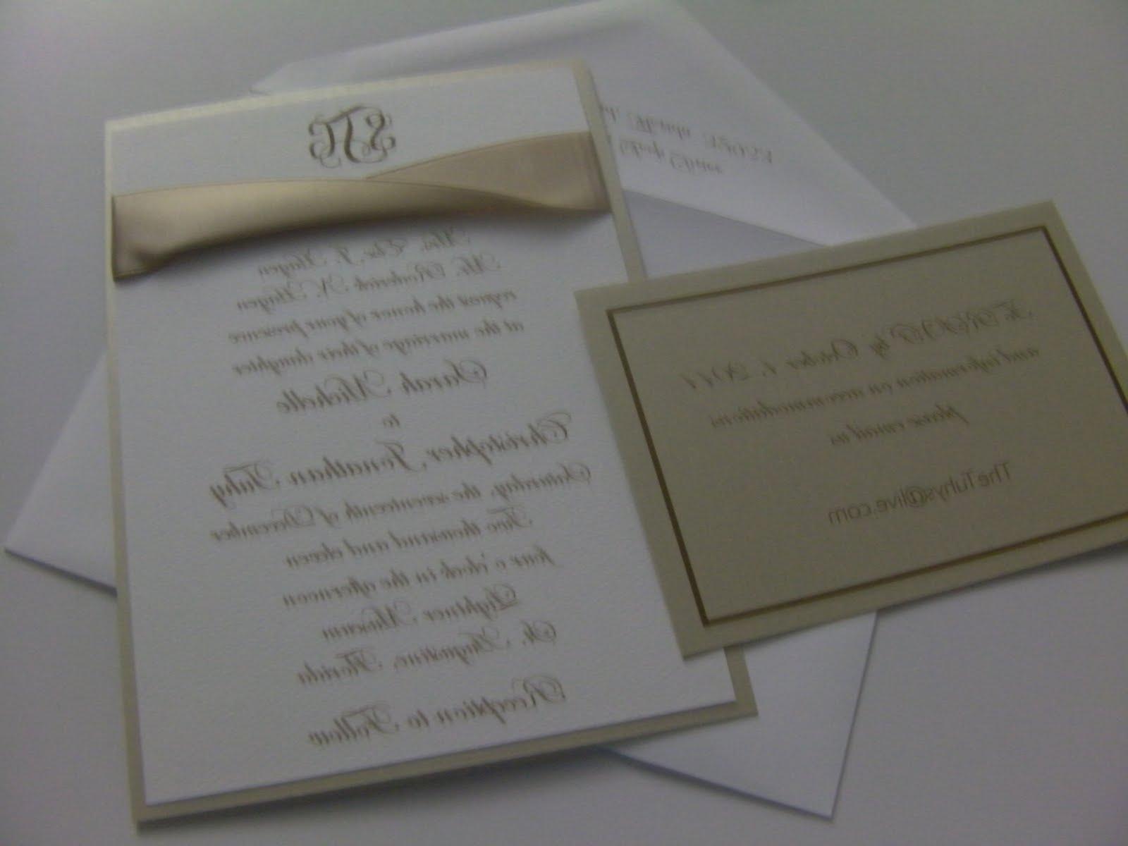 most wedding invitations