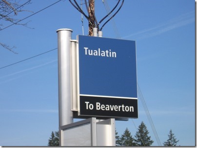 IMG_5075 TriMet Westside Express Service Station Sign in Tualatin, Oregon on January 15, 2009