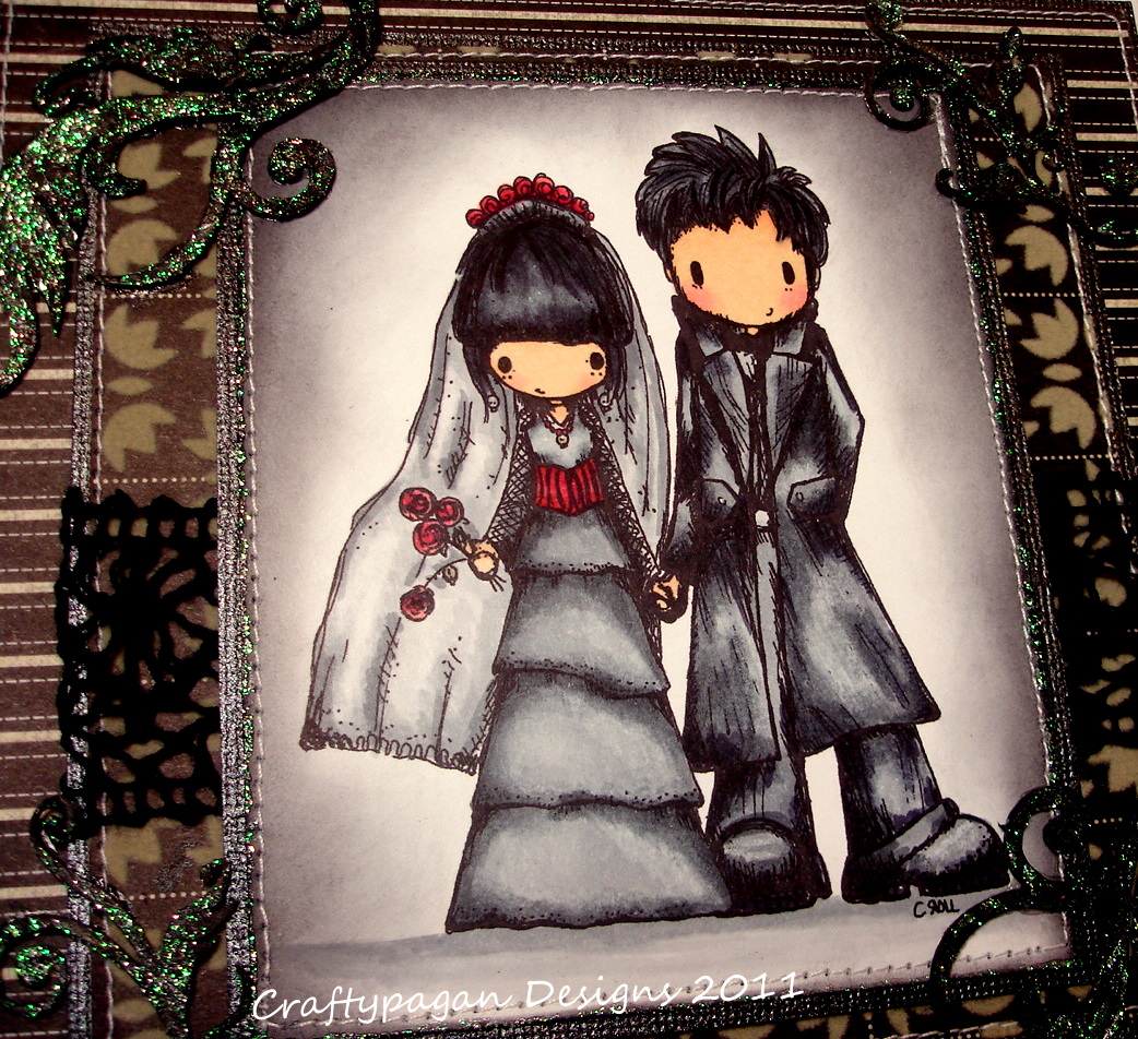 A Gothic Wedding Card