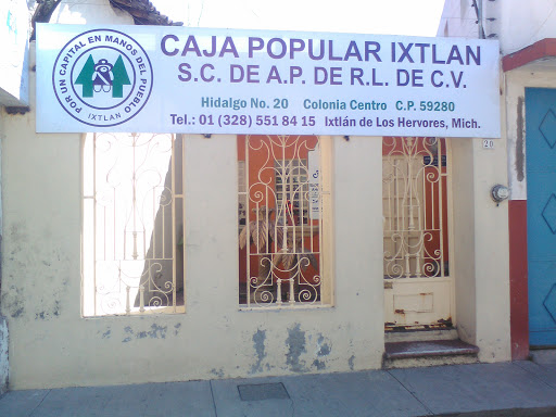 Caja Popular Ixtlán, Calle Hidalgo 21, Centro, Ejido del Centro, Mich., México, Cooperativa de ahorro y crédito | MICH