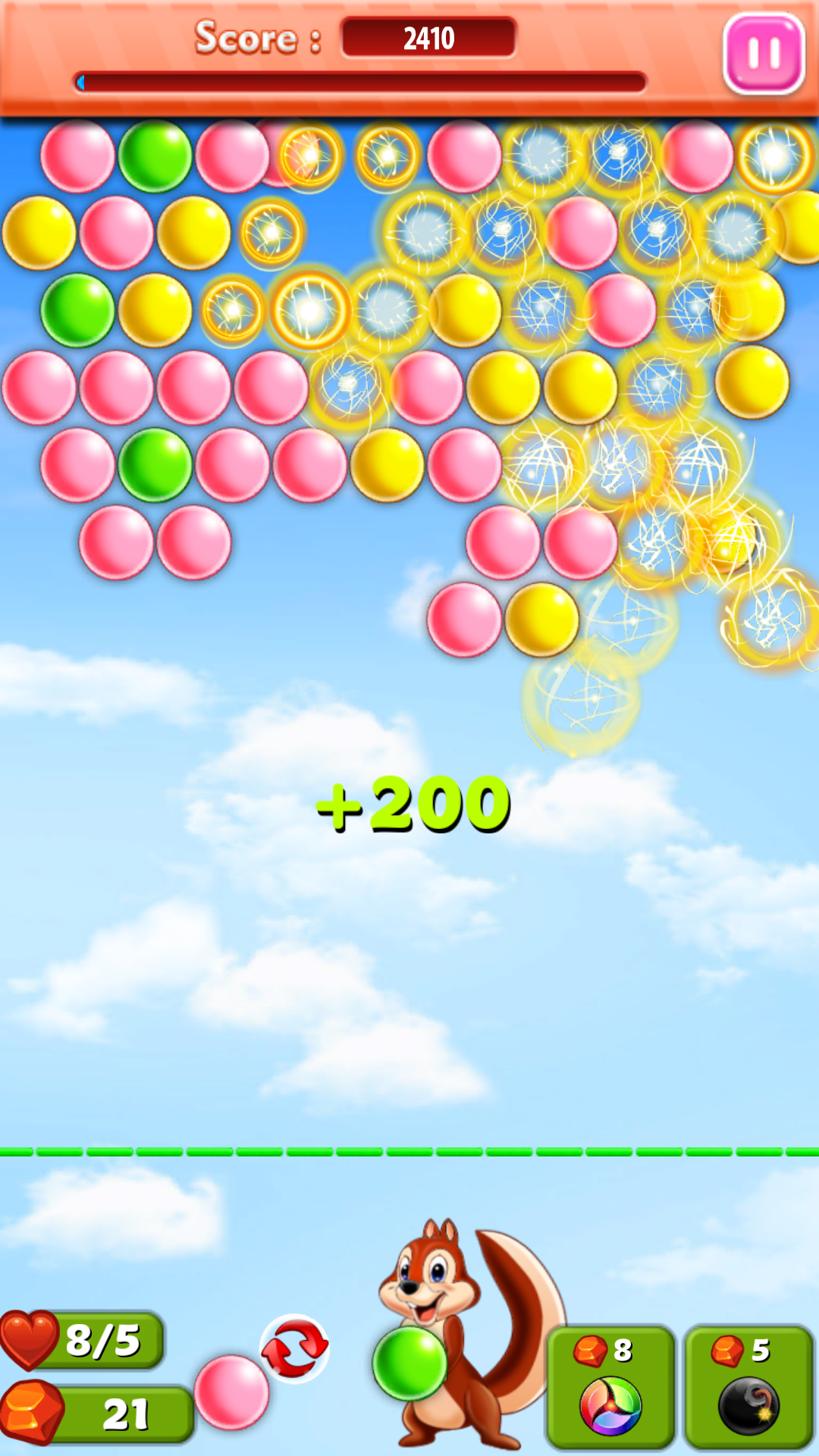 Android application Hidden Bubbles - Candy World screenshort