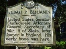 United States Senator, Confederate Attorney General, Secretary of War & of State, later lawyer in England. His early home was here.Plaque via North Carolina Highway Historical Marker Program, and...
