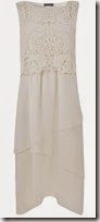 Mint Velvet ivory lace layer dress