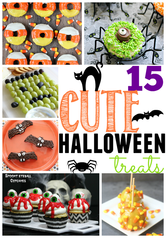 15 Cute Halloween Treats at GingerSnapCrafts.com #Halloween #treats