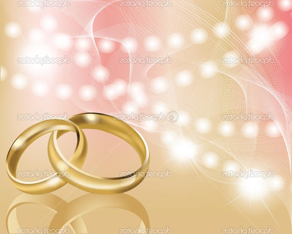 Two wedding ring with abstract