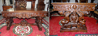 Изумительный резной стол ок.1850 г. Резьба, выдвижные ящики. 140/90/78 см. 10000 евро. Изумительный резной стол ок.1850 г. Резьба, выдвижные ящики. 140/90/78 см. 10000 евро.