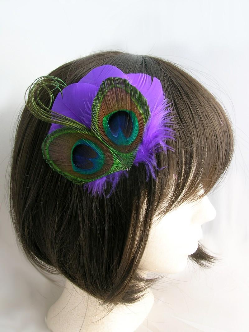 Royal Purple Peacock feather