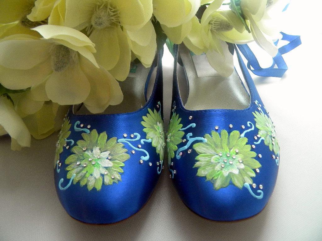 Wedding Shoes sapphire blue