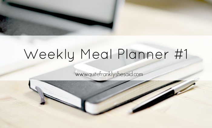 weekly meal planner