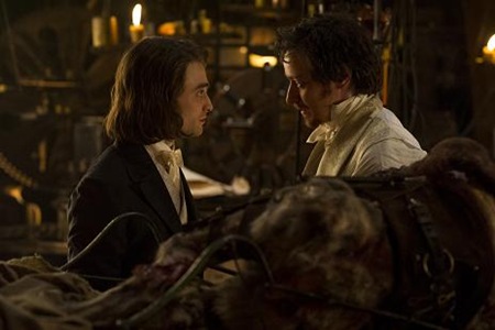 Daniel Radcliffe and James McAvoy in Victor Frankenstein