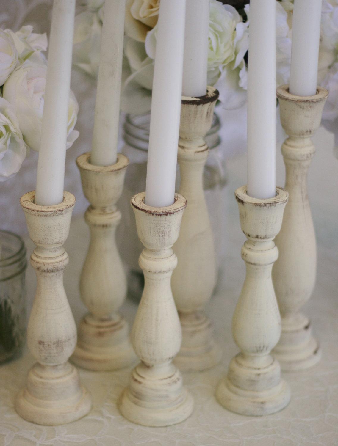 Shabby Chic Candle Holders