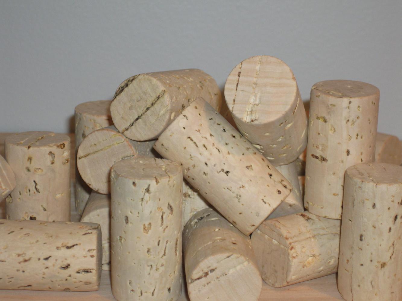 cork used to seal a wine