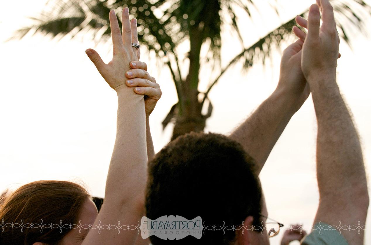 Beach house wedding in