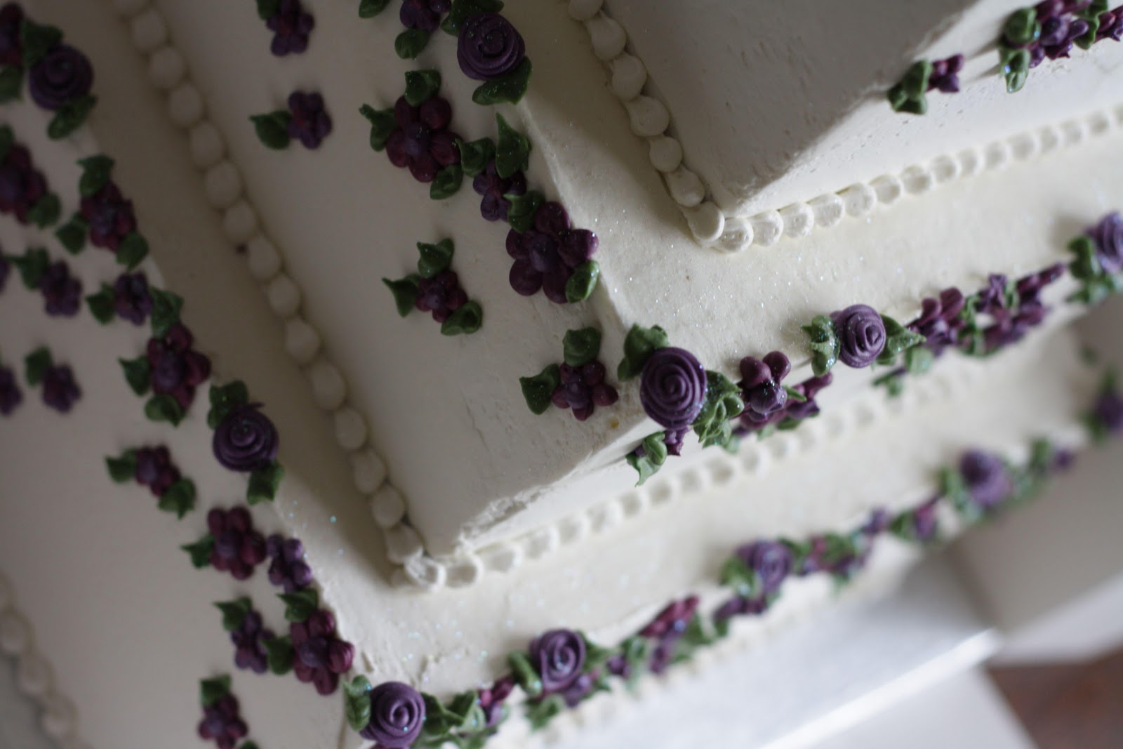 Wedding Cake with purple