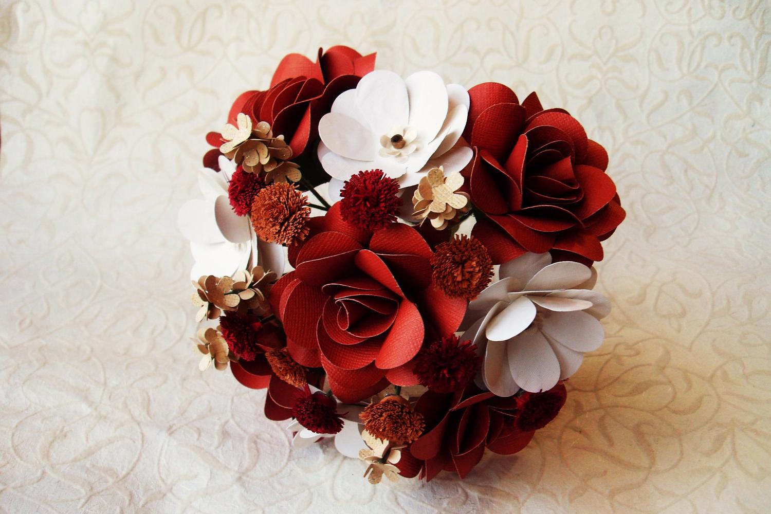 Autumn Bouquet - Bride, wedding, centerpiece. From JumpingJones