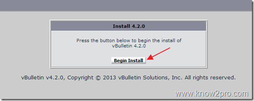 บันทึก vBulletin ตอนที่ 1 การติดตั้ง vBulletin 4.2.0
