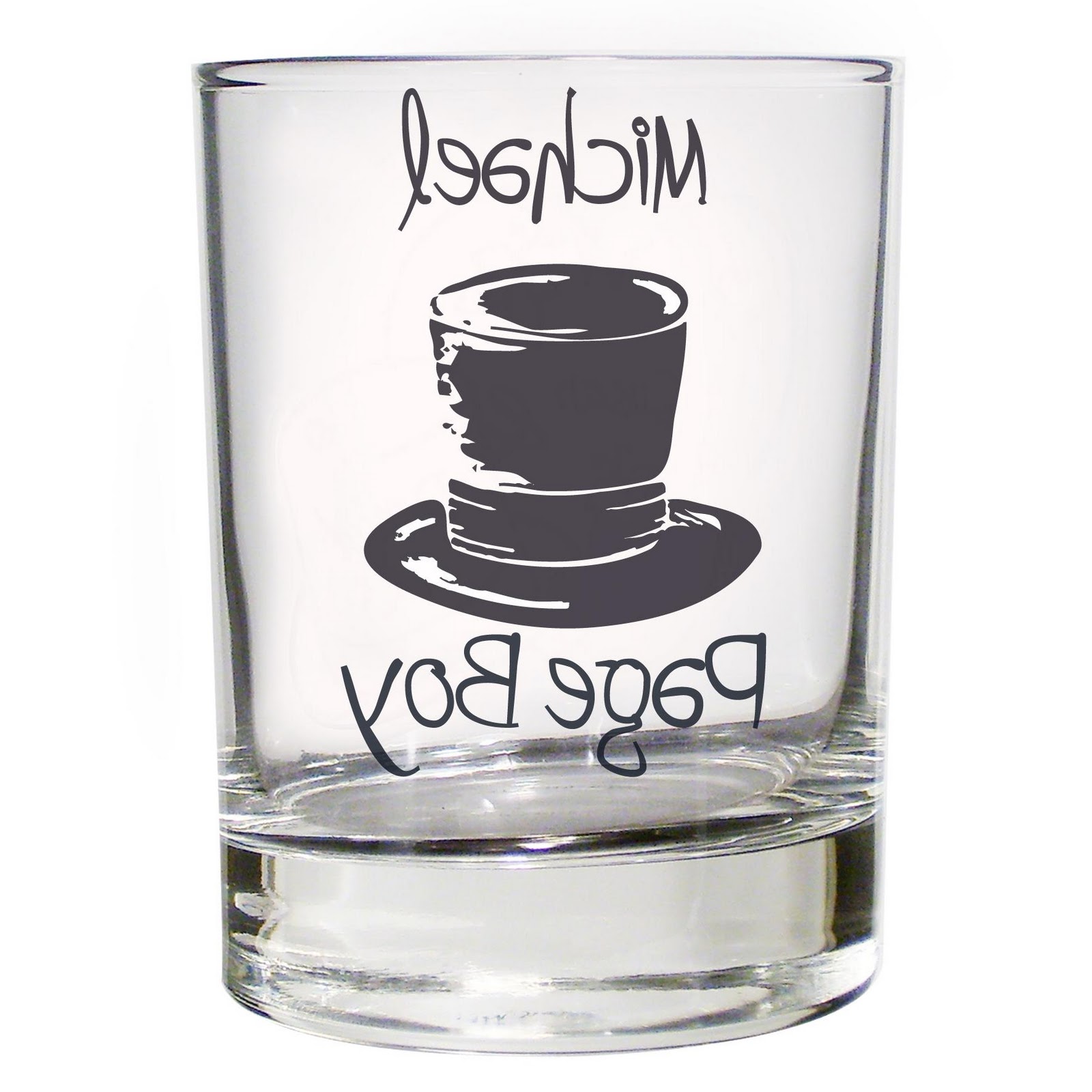 Wedding Top Hat Hi Juice Glass