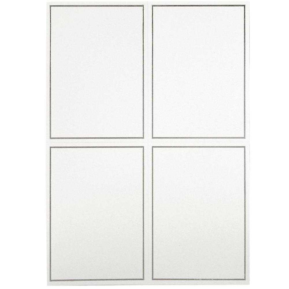 White table or menu card with