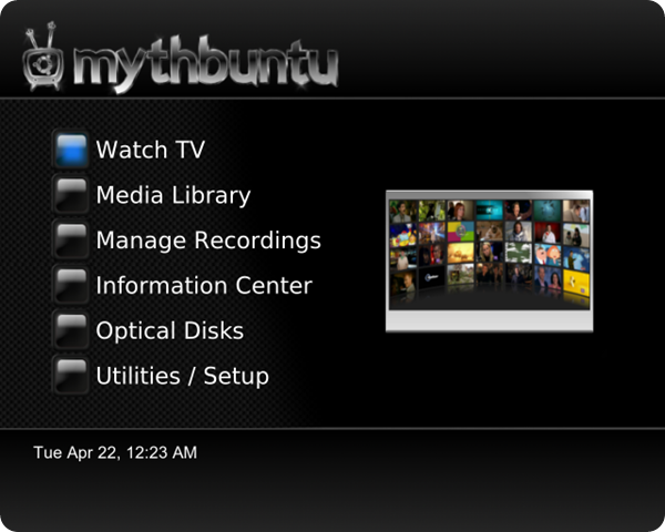 Mythbuntu è un sistema operativo per media center progettato per semplificare l’installazione di MythTV su un PC home theatre.