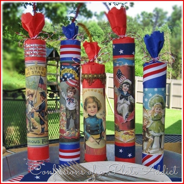 CONFESSIONS OF A PLATE ADDICT Country Living Inspired Vintage Firecracker Party Favors
