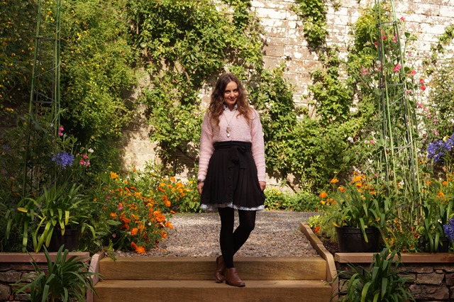 candyfloss jumper and a pettycoat skirt