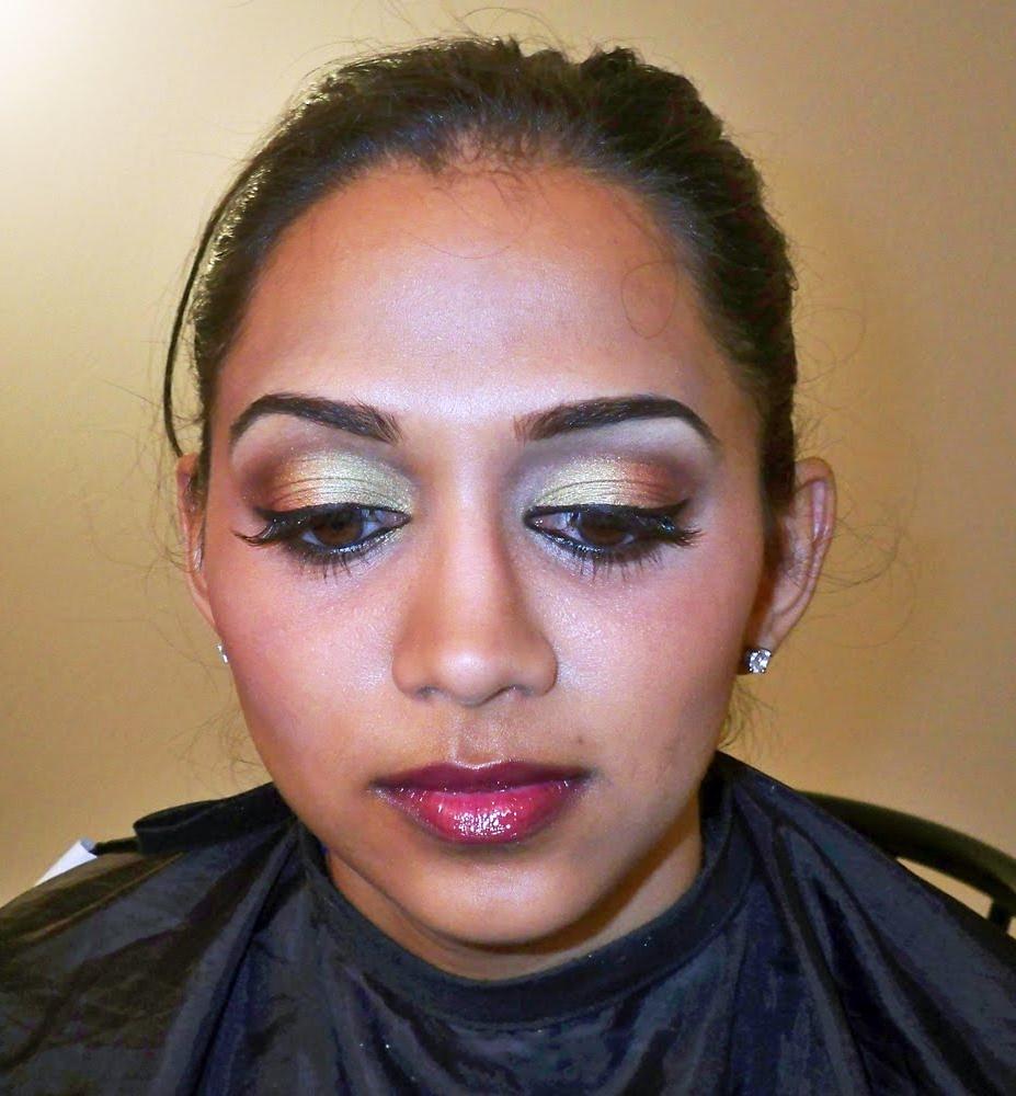 eye makeup for reception for