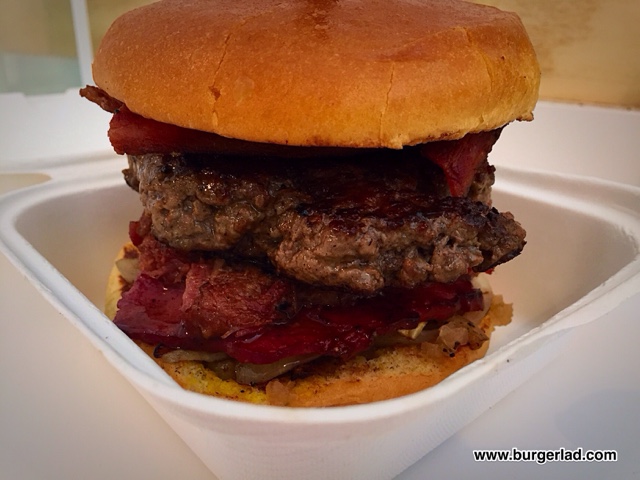 Bangers and Bacon Bacon Burger Bomb