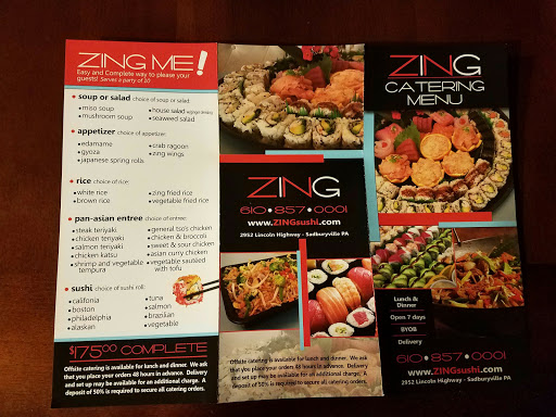 Restaurant «ZING», reviews and photos, 2952 Lincoln Hwy, Parkesburg, PA 19365, USA