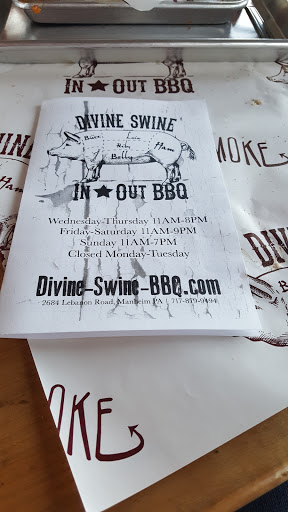 Barbecue Restaurant «Divine Swine», reviews and photos, 2684 Lebanon Rd, Manheim, PA 17545, USA