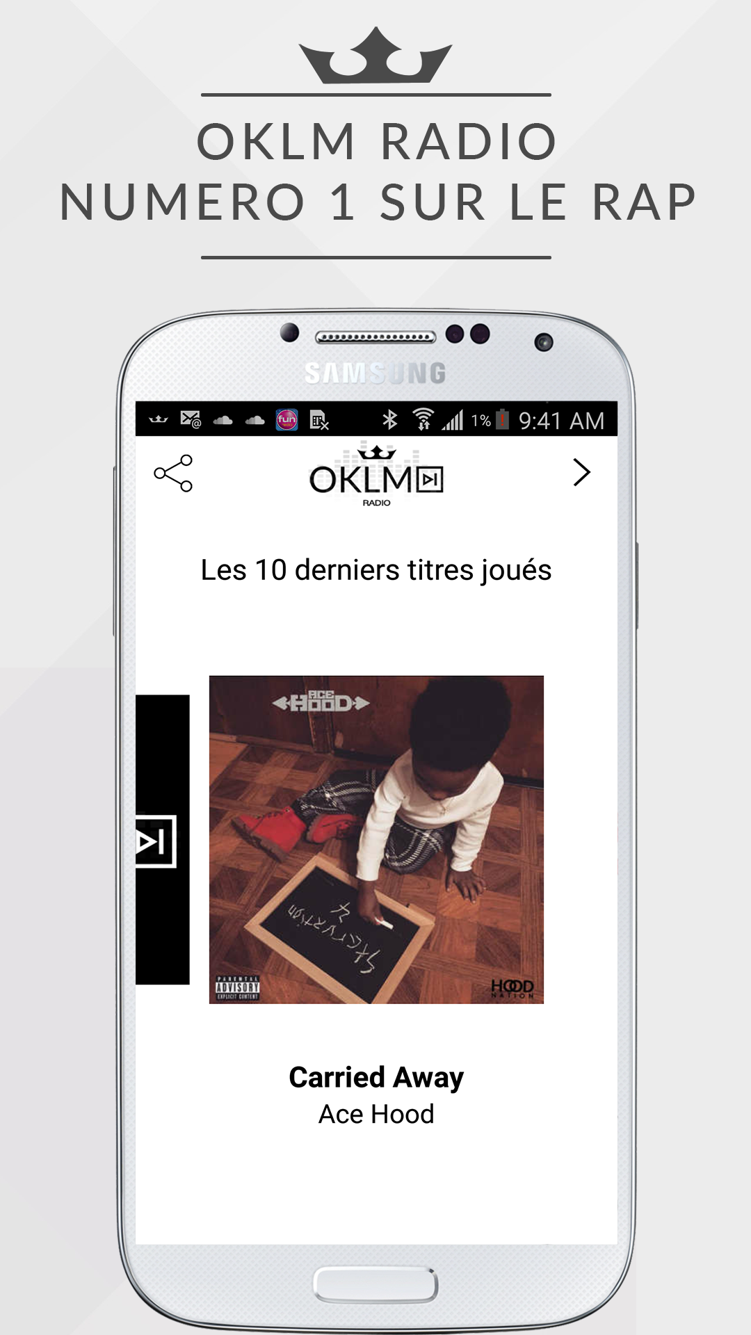 Android application OKLM Radio screenshort