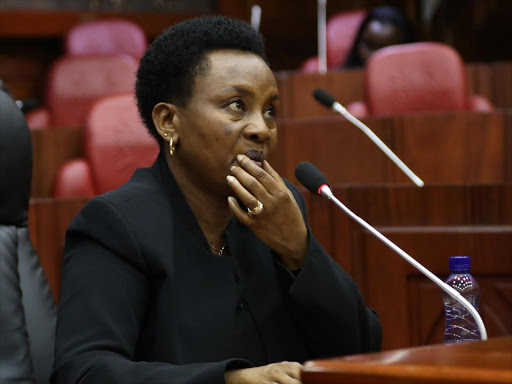 Judge Philomena Mwilu during her vetting by the National assembly Justice and Legal Affairs Committee for the position of Deputy Chief Justice, October 25, 2016. /HEZRON NJOROGE