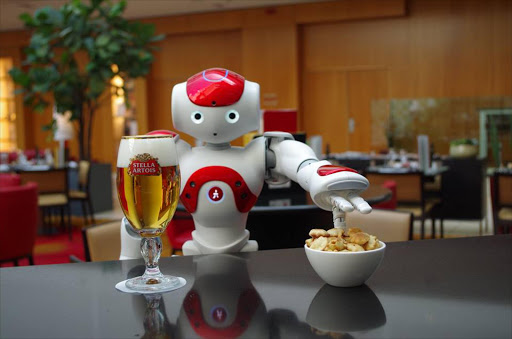 Mario the robot welcomes visitors and entertains guests at the Ghent Marriott Hotel in Belgium.