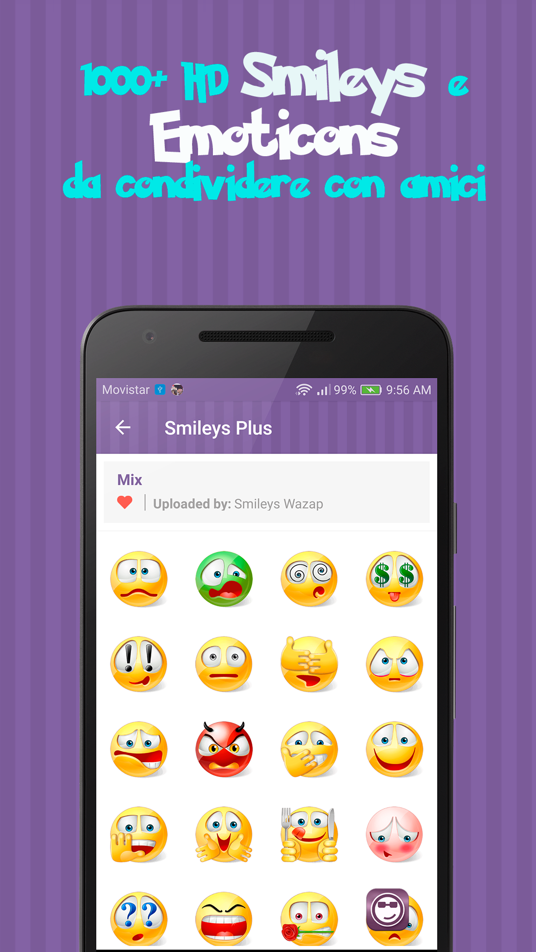 Android application Smileys whats App screenshort