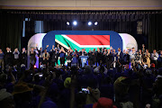 DA leaders at the launch of the DA's 'Rescue South Africa' tour at Eersterus community hall in Tshwane on Wednesday.