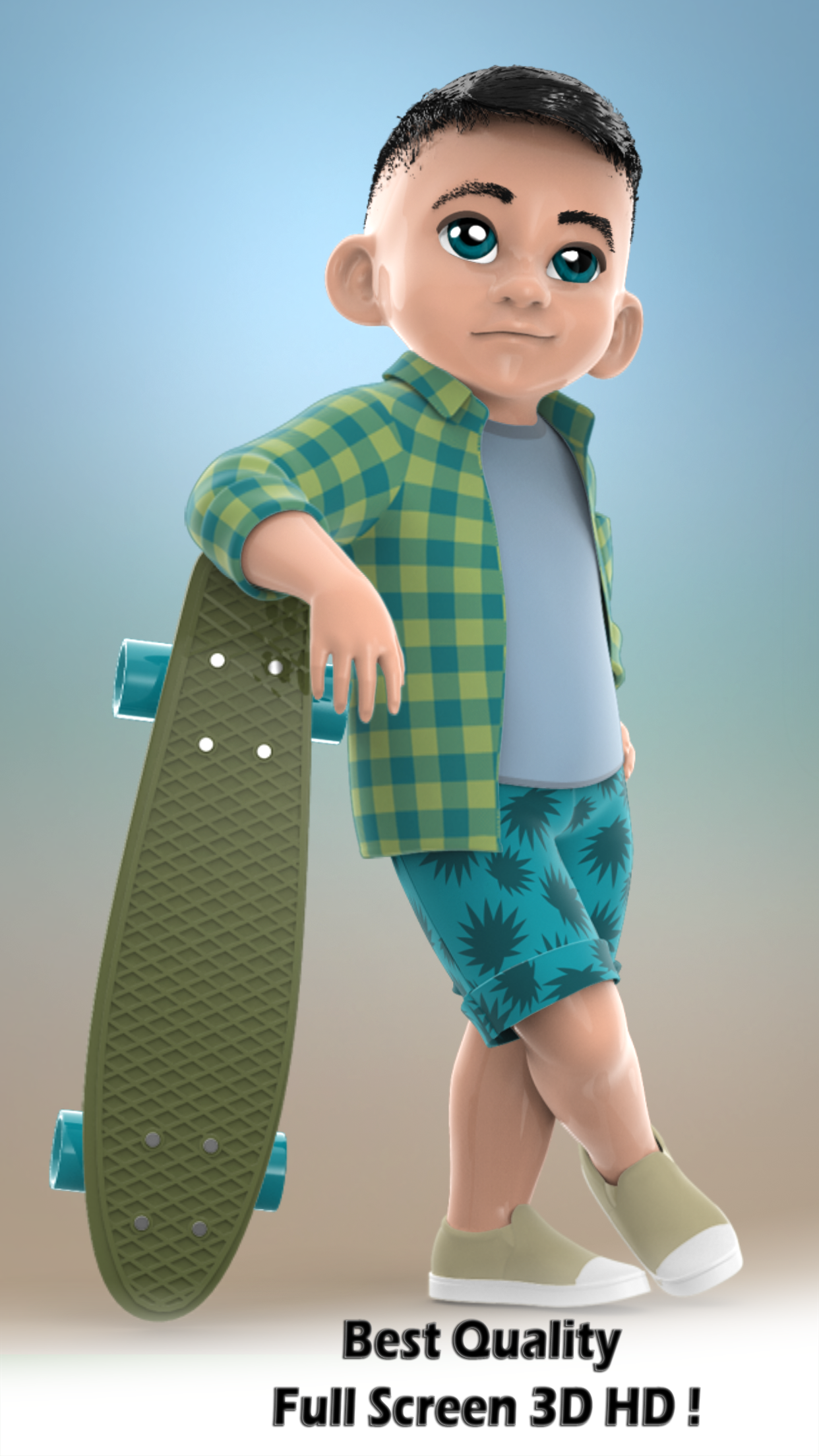 Android application Figuromo Kids : Skater Boy screenshort