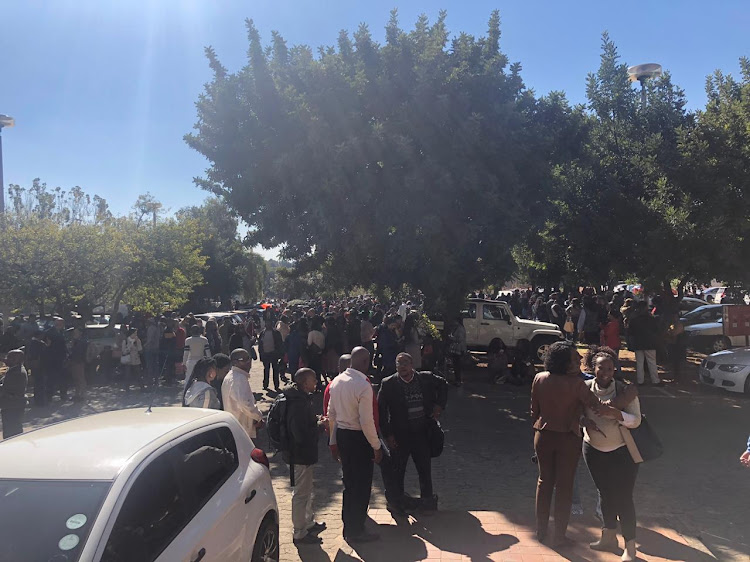 SABC Radio Park employees were evacuated after a fire broke out in the canteen area on June 25 2019.