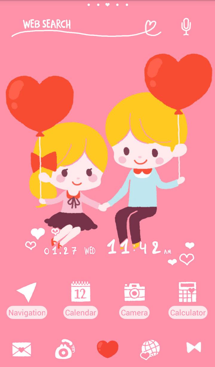Android application Love wallpaper-Little Date- screenshort