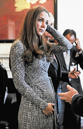 RISING SON: Catherine, Duchess of Cambridge pays an official visit to the Hope House residential treatment centre in London.