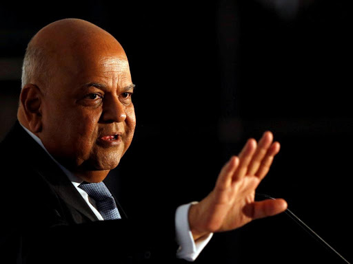 Finance Minister Pravin Gordhan gestures during a business summit in Sandton, South Africa, September 13, 2016. /FILE