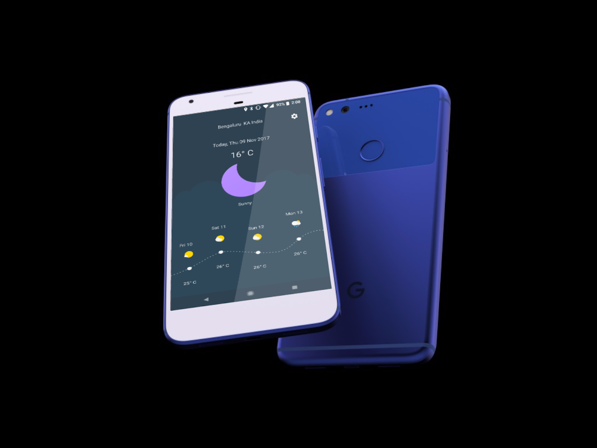 Weather - A minimalistic weather app — приложение на Android